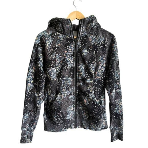 Lululemon Scuba Hoodie Sz 6 Light Cotton Fleece Assemblage Alpine Multi - Picture 2 of 16